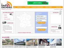 Tablet Screenshot of info-encheres.com